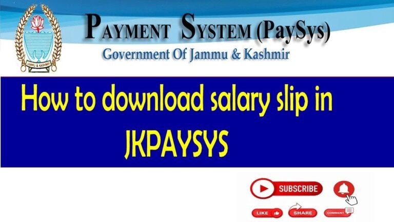 JKPAYSYS Salary Slip